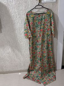 Floral Print Kurta Set