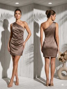 🥂 The Ruched One-Shoulder MINI Dress