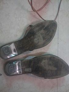 Sparkling Wedge Flip Flops