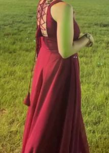 Elegant Maroon Anarkali Set