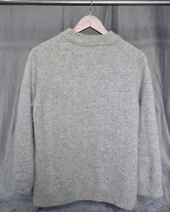 Gray Mock Neck Sweater
