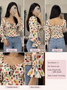 Vibrant Abstract Print Top