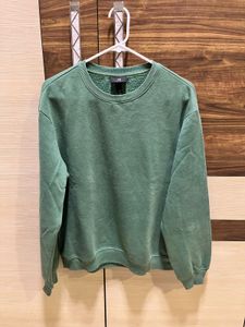 Green Basic Sweatshirt