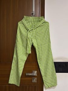 Green Checkered co-ord set