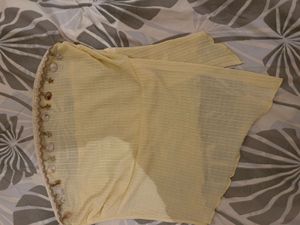 Women's summer Yellow Embellished top