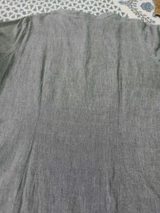Gray Button-Down  Kurta