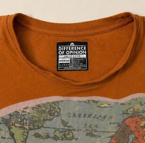 Unique Map Print T-Shirt