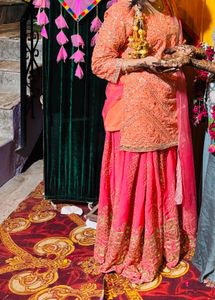 Beautiful Orange & Pink Lehenga Choli❤️