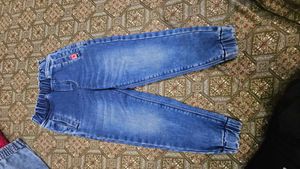 Kids Blue Denim Jogger Pants 2-4 Years boy