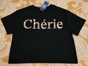 DNMX Black 'Cherie' Graphic T-Shirt