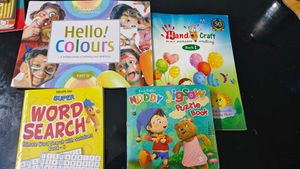 Kids colouring and cursive practice  combo of 3