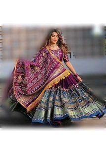 Ethnic Print Maxi Chaniya Choli 5 Mtr Gher