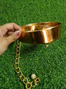 Rose Gold Tone Statement Belt