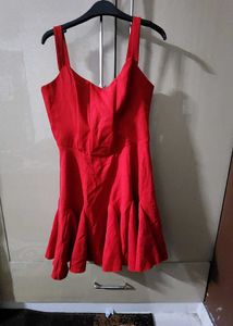 Stunning Red Fit and Flare Dress by Trendyol