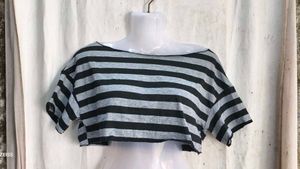 Striped Cropped T-Shirt