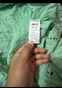 Chic Green Embroidered Kurta