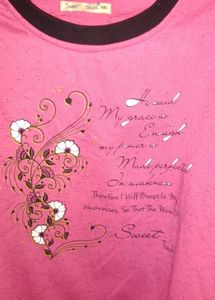 Cute Pink Graphic Sweatshirt