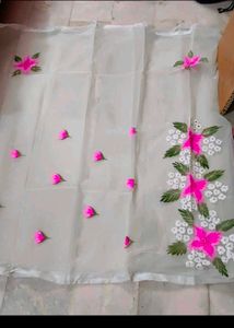 Organza Hand Paint Suit