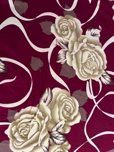 Elegant Double Bed Sheet Rose Print Bedding Set
