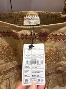 Bombay Paisley Tan boho Top