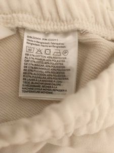 H&amp;M Comfortable Cream Sweatpants