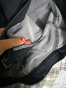 Dark Grey Denim Jeans