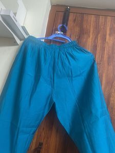 Beautiful Teal Embroidered Kurta set with dupatta