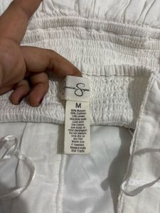 White Romper Jumpsuit (with corset detailing)