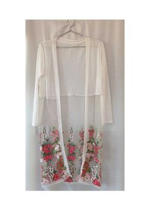 Floral Embroidery Shrug