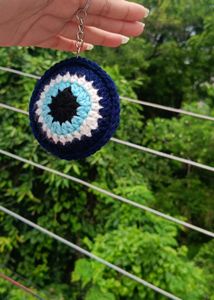 Crochet Evil Eye Keychain 🧿