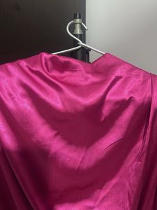 Pink Satin Mini Dress