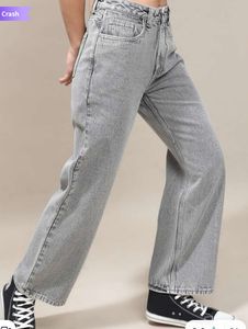 Grey Straight Leg Jean