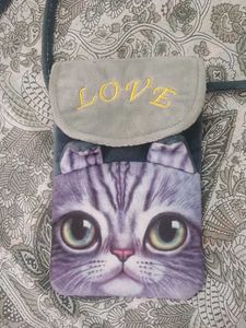 Cute Cat Crossbody Bag