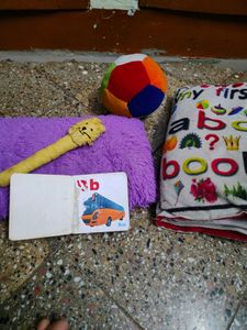 Kids soft ball new,pencil holder, cushion book, pi