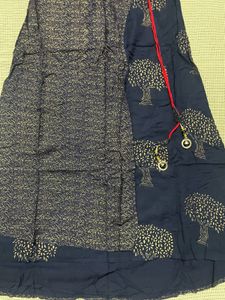 Beautiful Blue Tree Print Kurta