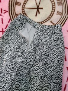 Animal Print Wide Leg Pants