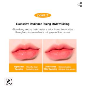 Etude over glowy tint  lipstick