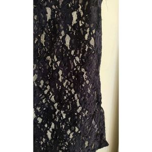 Black Floral Lace Shirt