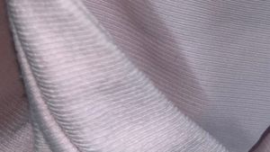 Ribbed Pink V-Neck Cropped Long Sleeve Top