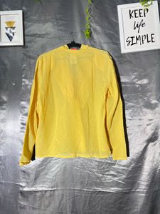 Chic Yellow Long Sleeve Blouse