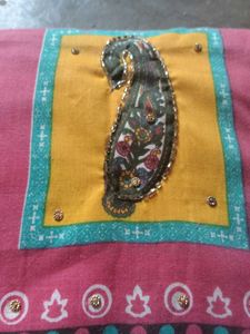 Vibrant Paisley Print cotton dress material.