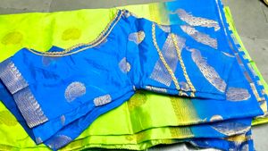 Vibrant Blue Silk Blouse