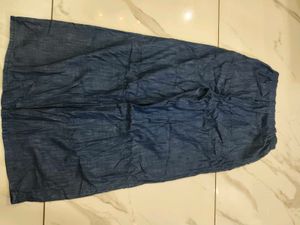 Denim Wide Leg Pants