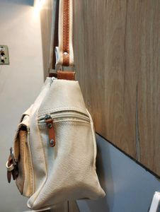 Stylish Cream &amp; Brown Hobo Bag✨