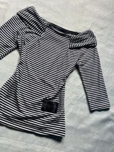 Striped Off-Shoulder Top