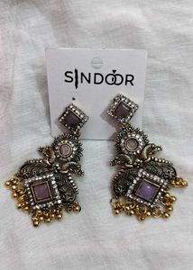 Exquisite Oxidized Jhumka Earrings