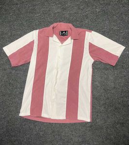Retro Striped Short Sleeve Shirt