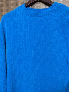 Blue Drop shoulder Top  💙