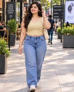 Beige Sleeveless Crop Top size 34