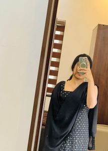 Elegant Black Kurta Set with Dupatta